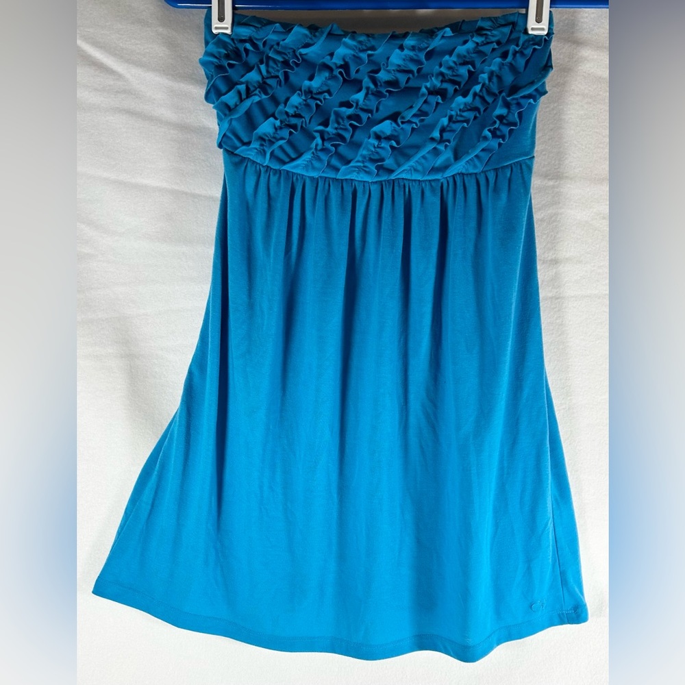 OP blue strapless top
